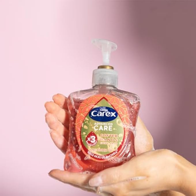 careX ADVANCED CARE MACADAMIA OIL ANTIBACTERIAL HAND WASH, LIQUID HAND SOAP WITH VANILLA FOR SOFT HANDS, 3 X MORE MOISTURISERS, BULK BUY, PACK OF 6 X 250 ML - Image 3